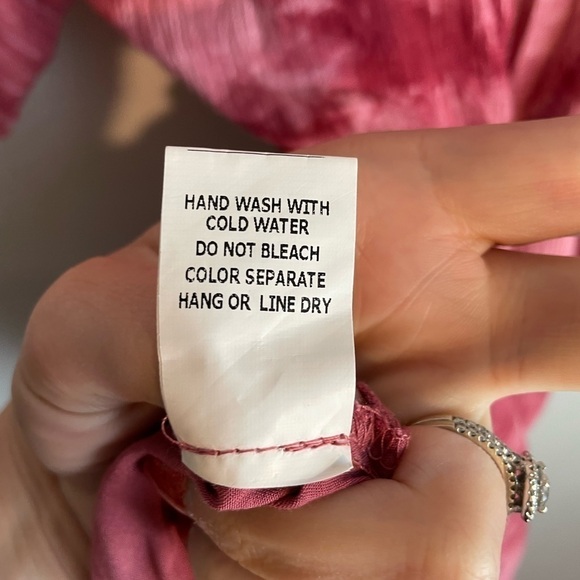 Maverick the Brand Mini Tye Die Wrap dress “Lucie” Small Pink - Picture 6 of 10